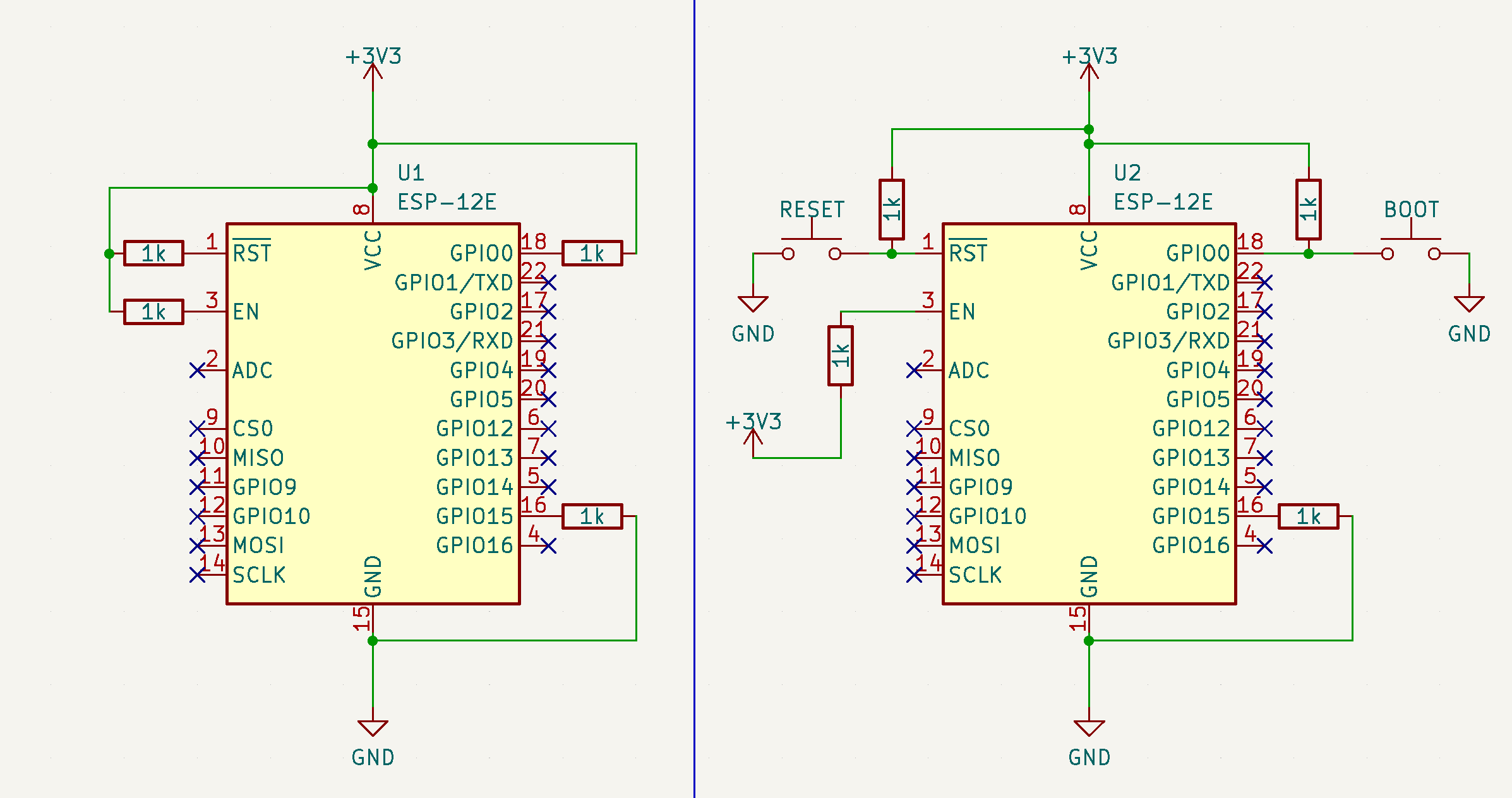 Circuits to boot the ESP-12E